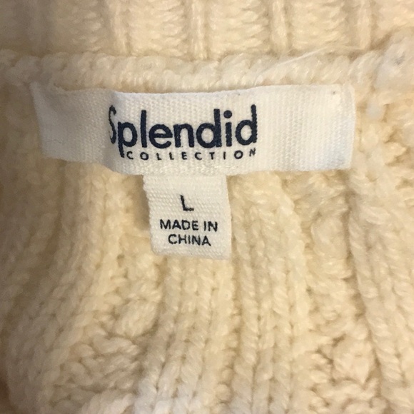 Splendid Olga Sweater Fair Isle Cable-Knit - Picture 6 of 10